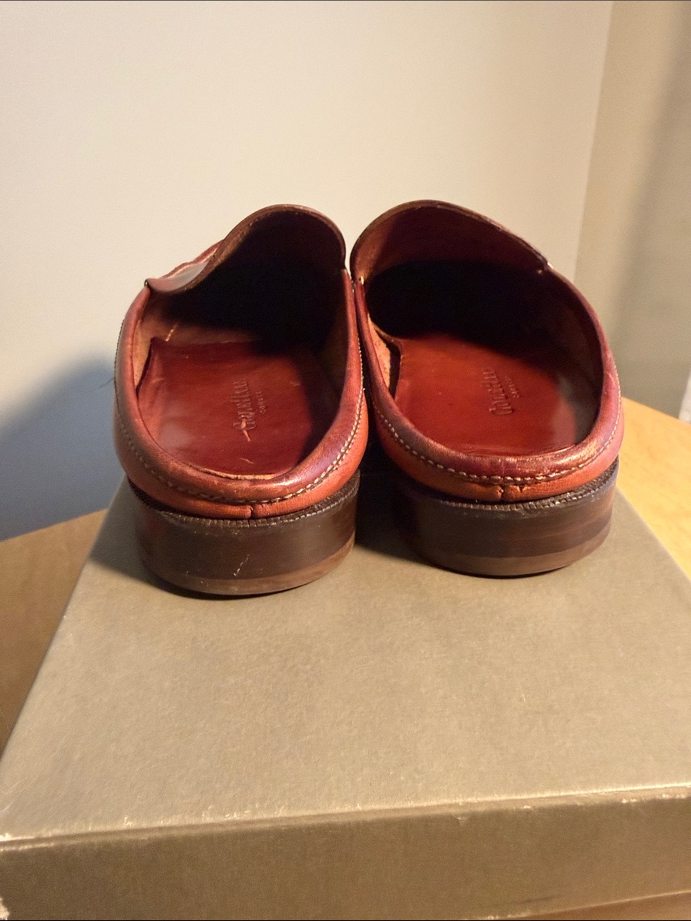 Cole Haan Tan Leather Loafer Mules Women’s 9 - Picture 4 of 6